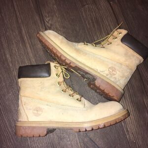 Timberland leather lace up kids 4M streetwear boots